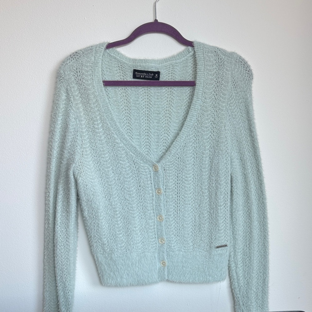 Baby blue v neck cardigan